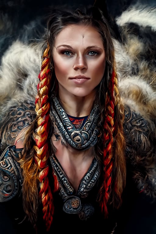 viking warrior braids