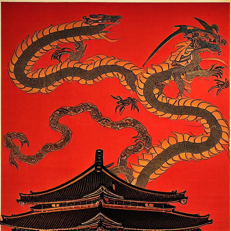 Ancient Japanese Dragon Paintings