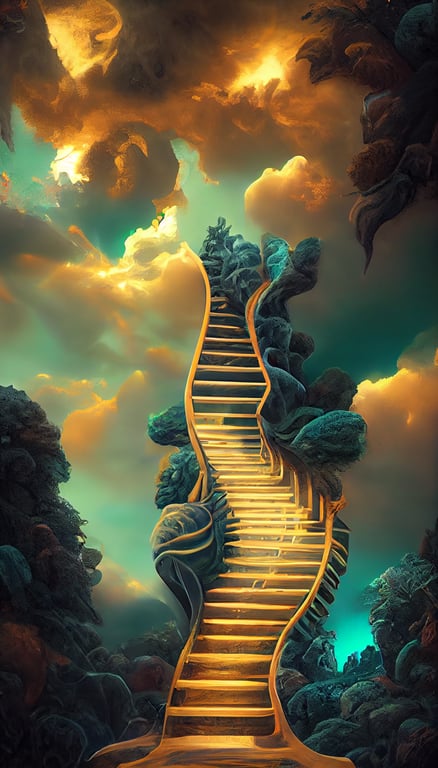 Ascending To the Heavens: a Realistic Bird S Eye View of a Minecraft World  S Teleporter Stairs . Stock Illustration - Illustration of exploration,  teleporter: 280622006