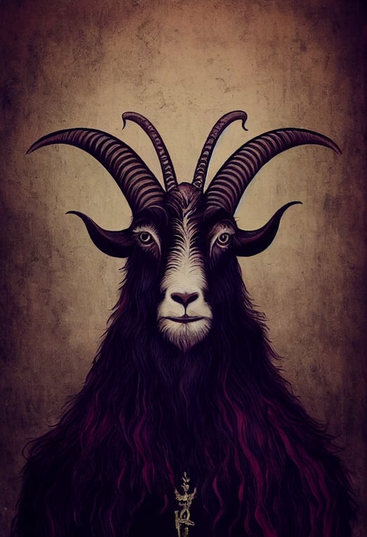 Goat With Red Hair