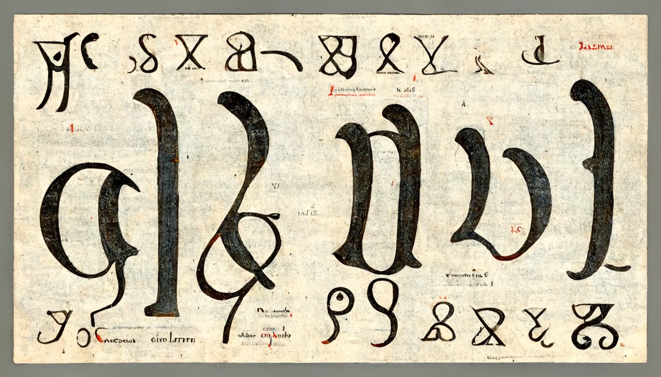 Latin Alphabet Chart