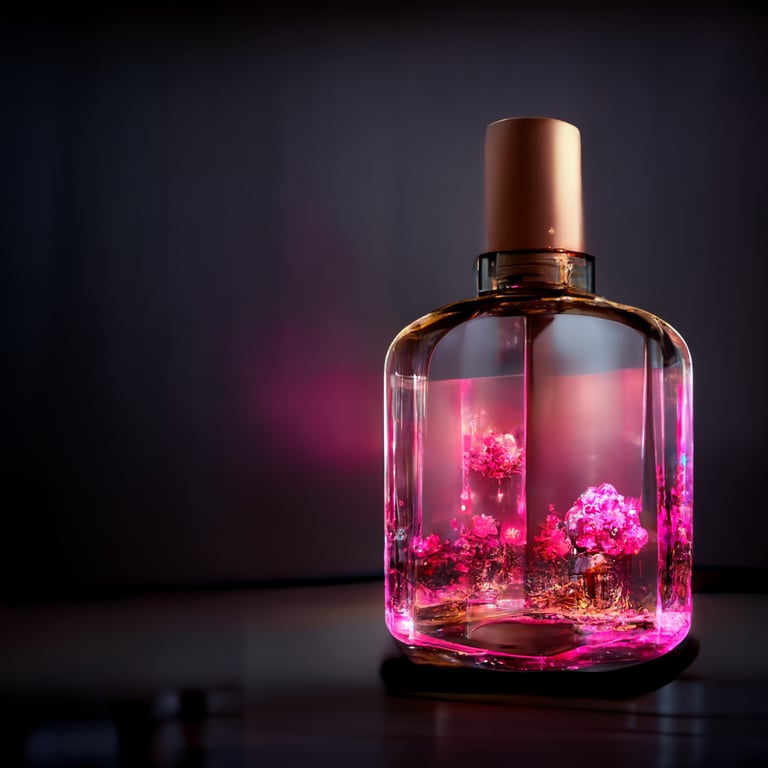 Hot pink perfume discount bottle