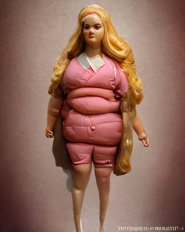 obese full body barbie doll