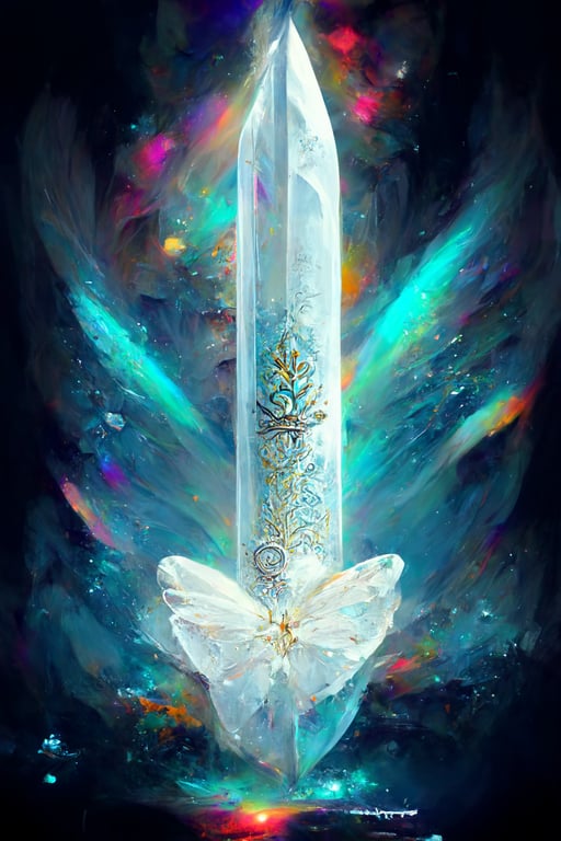 prompthunt: water, spirit, magic, sword, ice stone, 4k