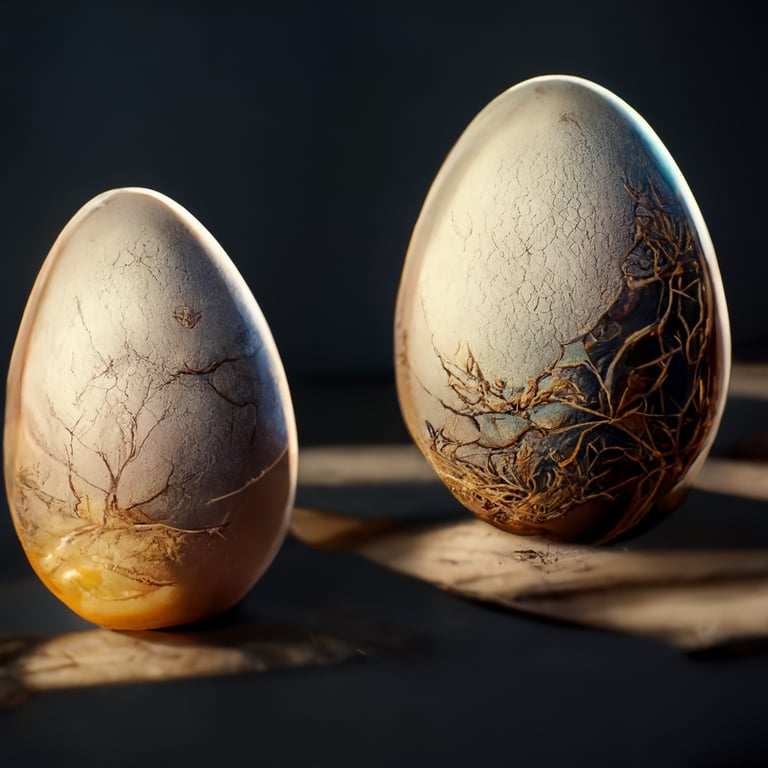 prompthunt: Martiskian Egg - EvoLUTioN oF MinD(realistic design, extreme  detail, unreal engine, 16K resolution , amazing details, realistic  reflections, perfectly illuminated, real shadows )