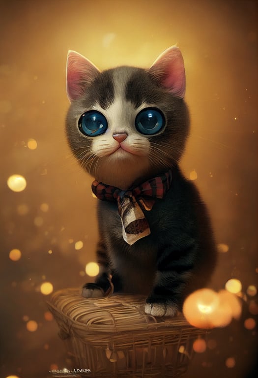 prompthunt: adorable and cute baby cat, dressed as a chauffeur, pixar  style, Jean baptiste monge, art station, super cute, hyperdetailed, fun,  intricate details, beautiful composition, 8k, CGI, by Ridley Scott, James  Cameron,