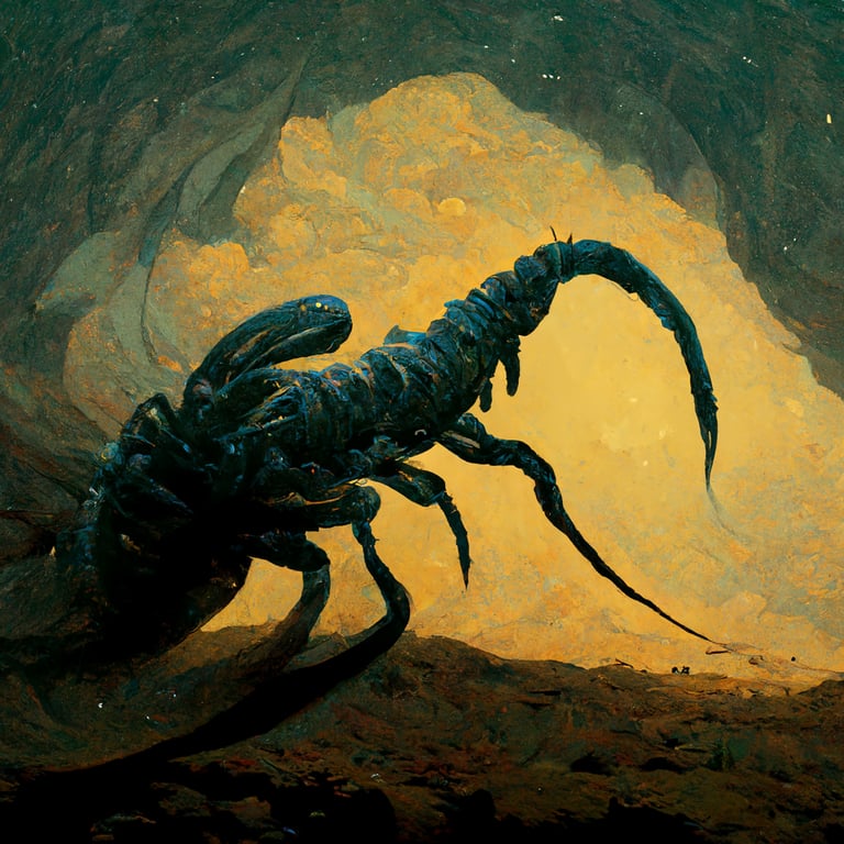 A giant scorpion