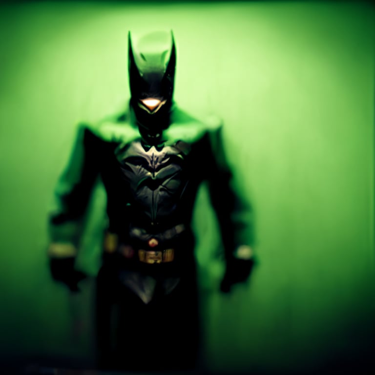 prompthunt: ultra hyper realistic Batman funny coringa, cinematic light,  background green dark, hyper realistic
