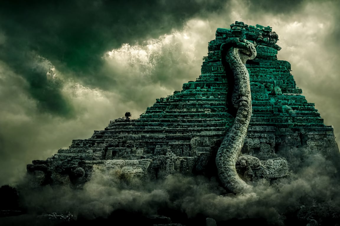 The Mayan Pyramid Snake