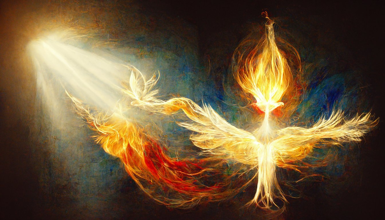 holy spirit fire and light from