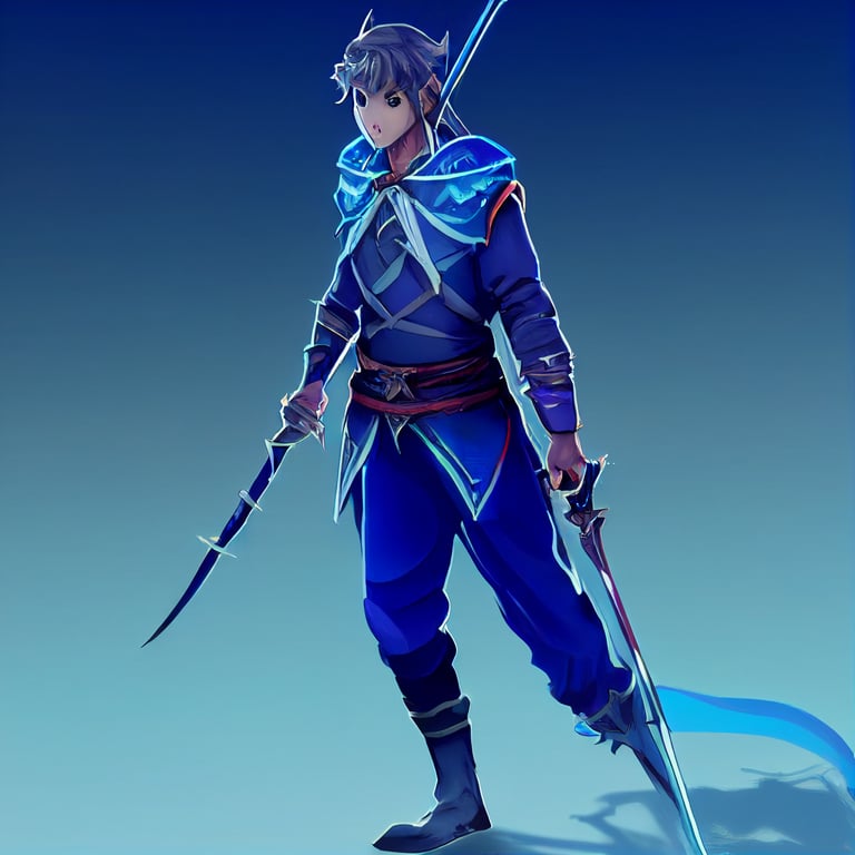 prompthunt style dnd anime archer elf wielding longbow with enchanted