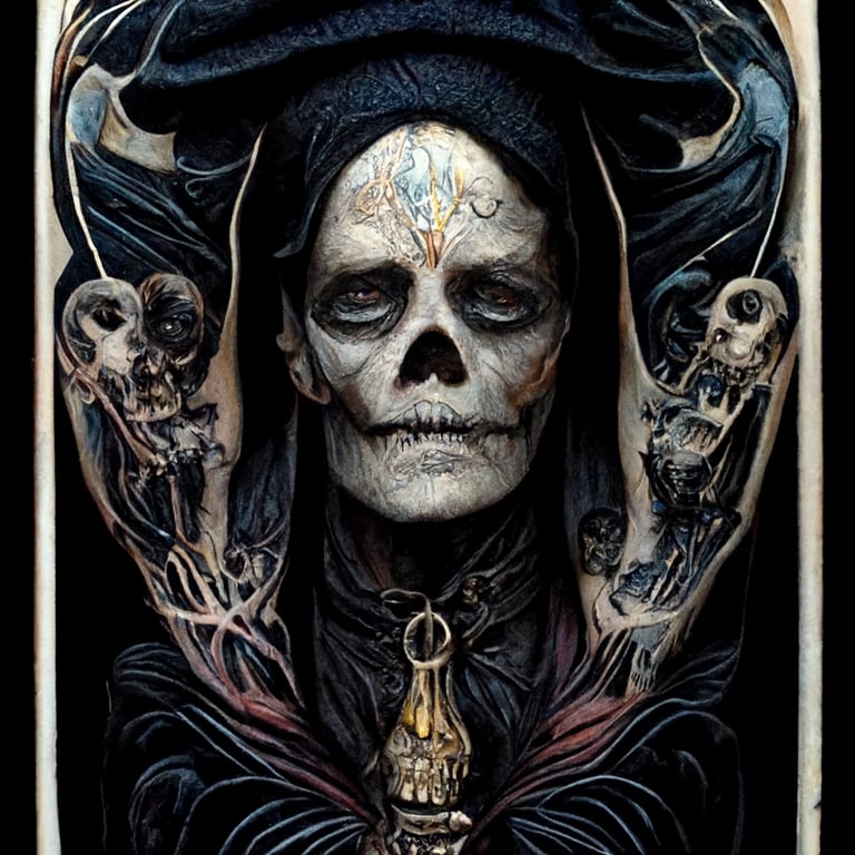 grim reaper skull tattoo