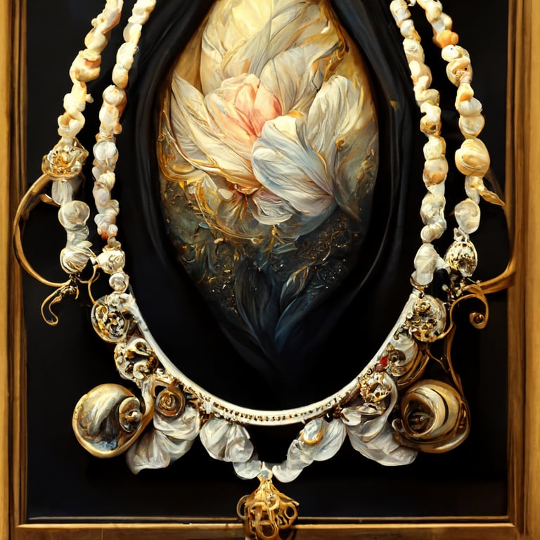 prompthunt Baroque style rococo style noble royal silver