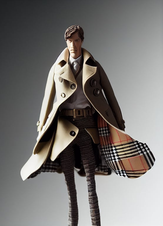 prompthunt: Burberry as an action figure