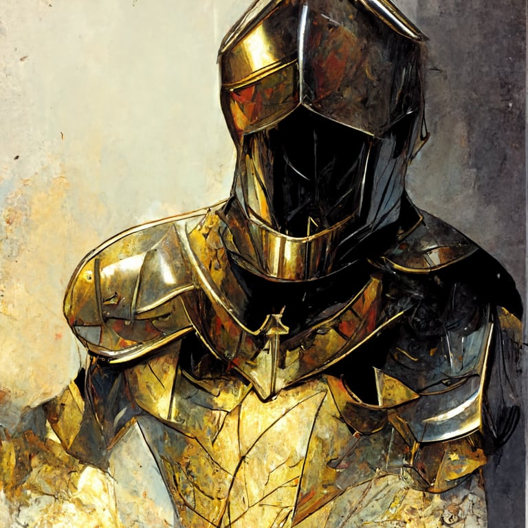 prompthunt: Character art, dnd art, paladin in brass armor, draconic  helmet, heavily armored, dynamic posing, book art, comic style, anime  style, artgem