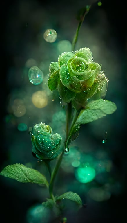 Beautiful Green Roses