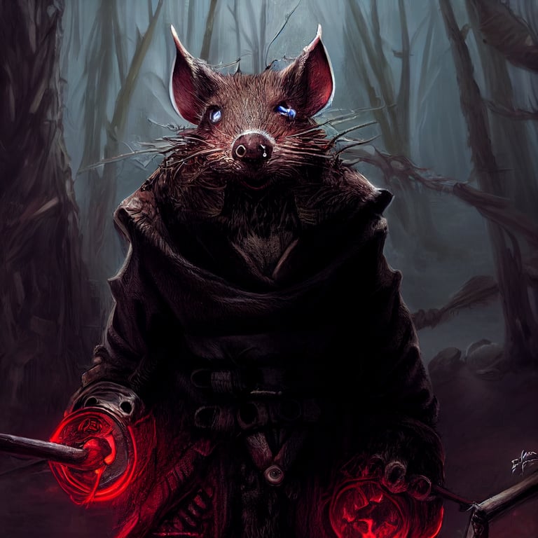 Warhammer Fantasy character concept- rat catcher by swiezezwloki