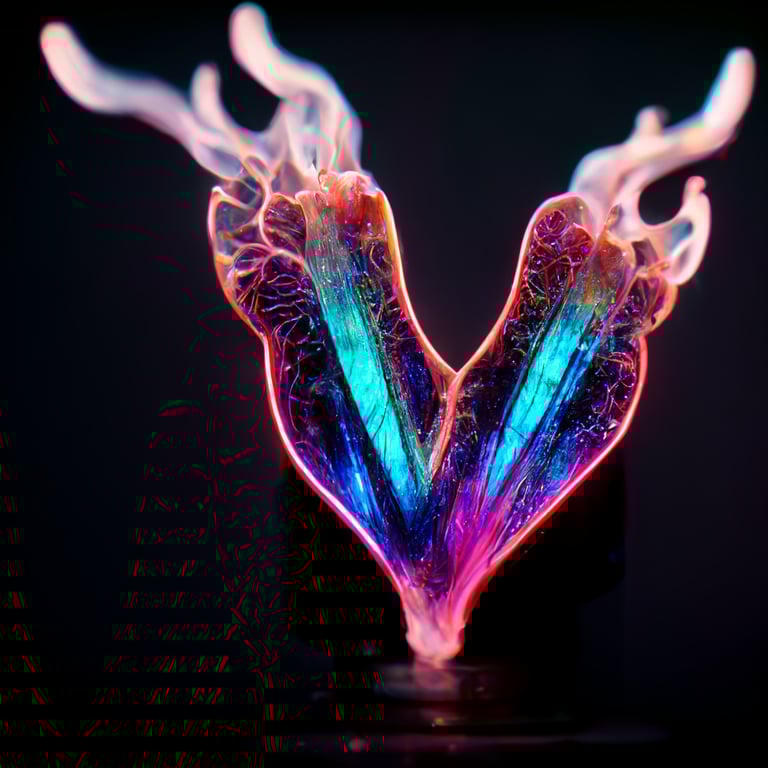 prompthunt: bioluminescent neon tattoo, iridescent fire, infrared, macro photography, hyper-realistic, cyberpunk, organic energy circuits, holographic information, ambient lighting, 8k, octane, render, v-ray, unreal engine, extremely sharp, volumetric ...