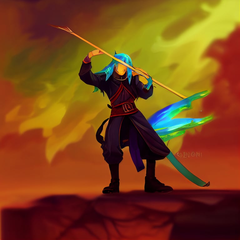 prompthunt style dnd anime bleach quincy archer elf wielding longbow