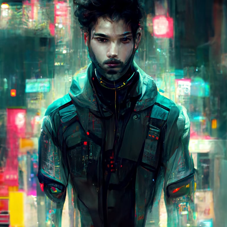 cyberpunk_7702, YYYYD -  Character design male, Futuristic character  design, Character design inspiration