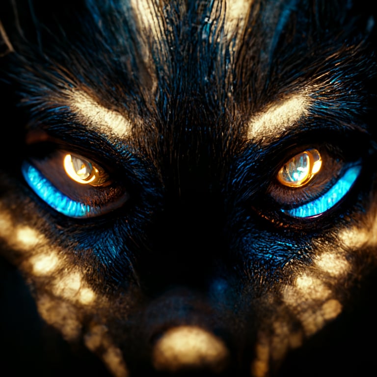 Blue Werewolf Eyes