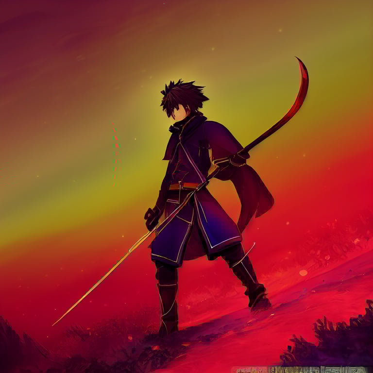 prompthunt style dnd anime bleach quincy archer elf wielding longbow