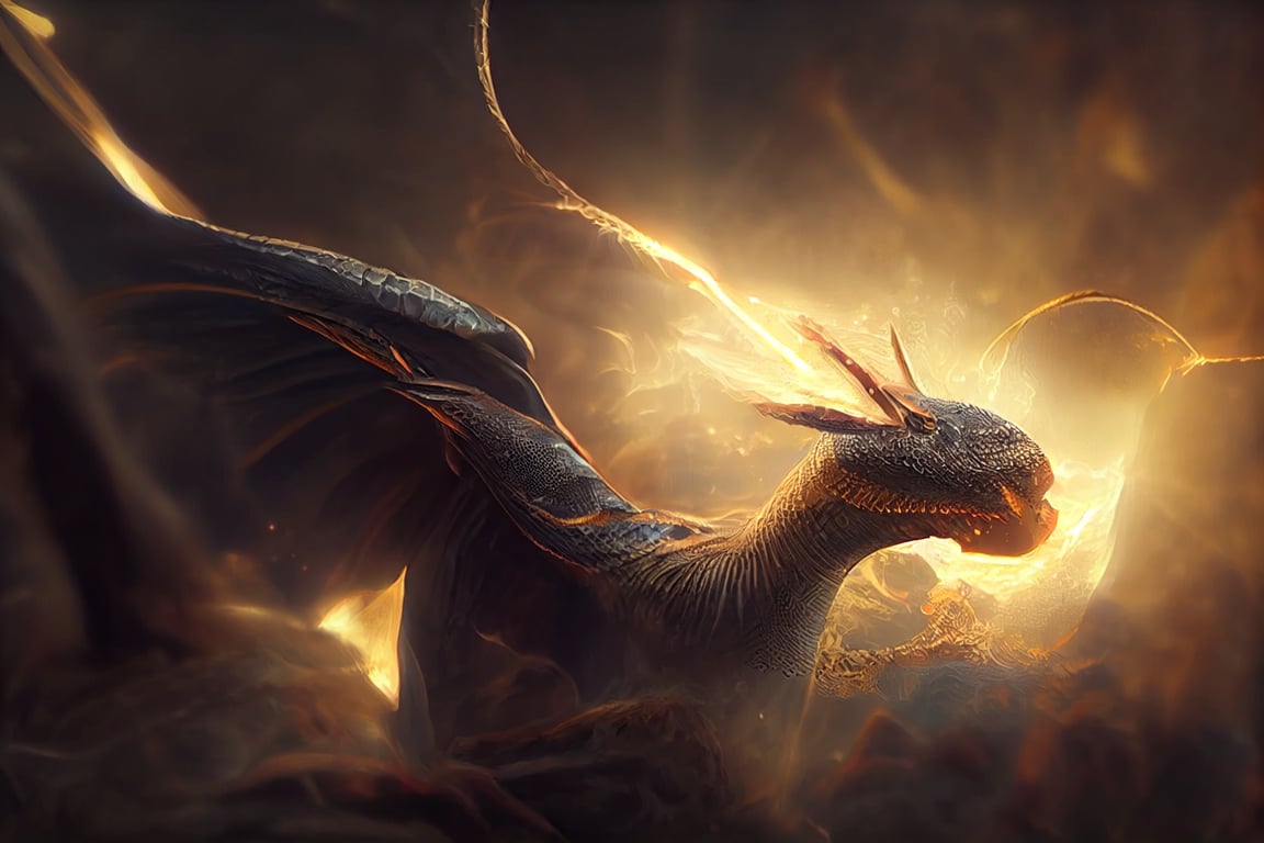 Dark Fantasy Art Dragon
