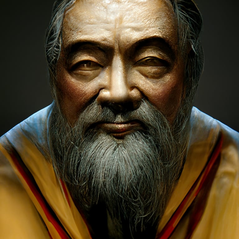 a relistic image of Confucius sits in the centre teaching a group of his discipies about Confucian Culture in a bright Arcadia,reallistic,hyper real,cinematicstyle,detailed faces,realistic faces,ultra realistic details+hyper real+unreal engines,photorealistic,Vray+Zbrush+DirectX,Affer Effects+immersive detail,extreme realistic and detailed--q5--16:9