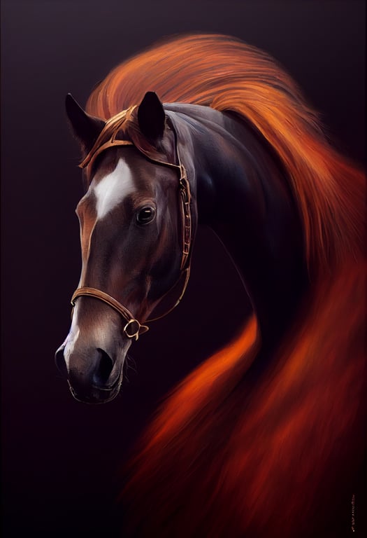 Tony O là một họa sĩ tài ba và nổi tiếng trong lĩnh vực trang trí nội thất. Bức tranh dầu chân dung đầu ngựa của ông là một tác phẩm nghệ thuật tuyệt vời. Những đường nét chân thực, màu sắc tươi sáng và chi tiết tinh sảo sẽ khiến bạn cảm thấy thú vị và phấn khởi.