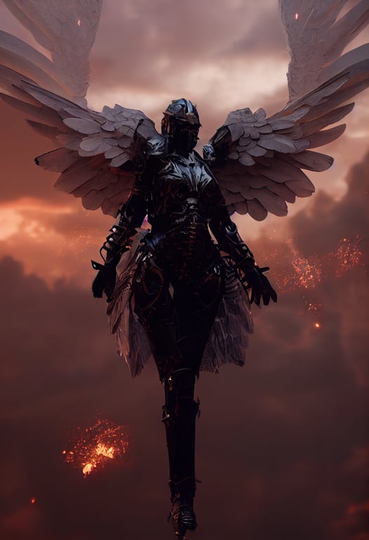 Flying Female Angel