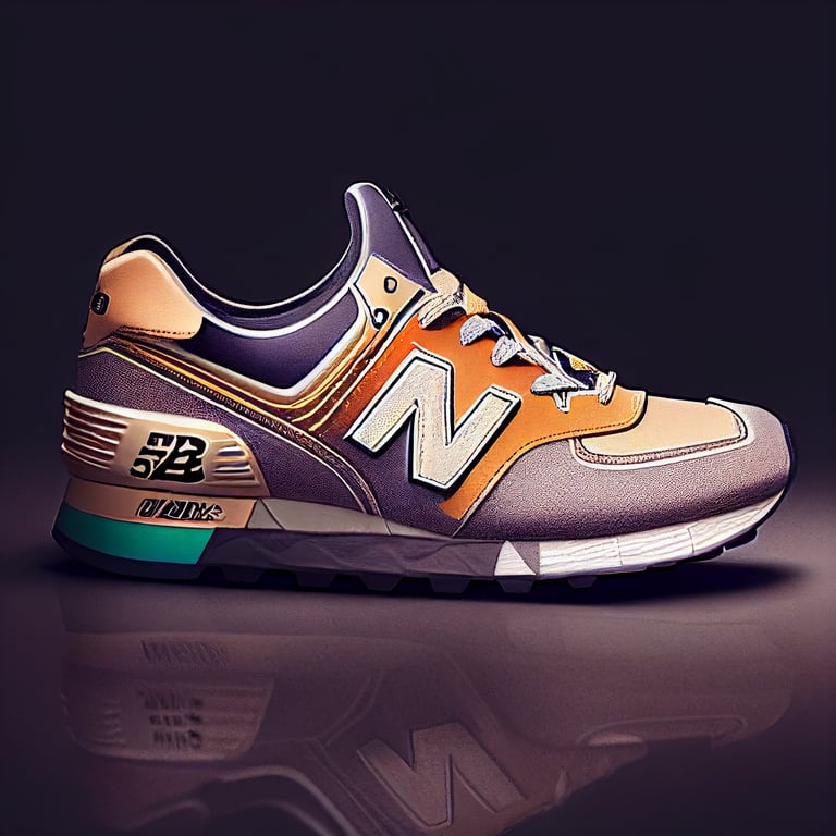 prompthunt New Balance 574 sneaker inspired by Dragon Ball Z