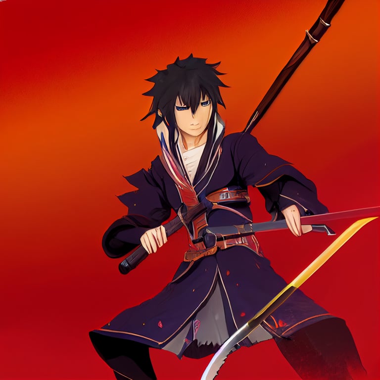 prompthunt style dnd anime bleach quincy archer elf wielding longbow