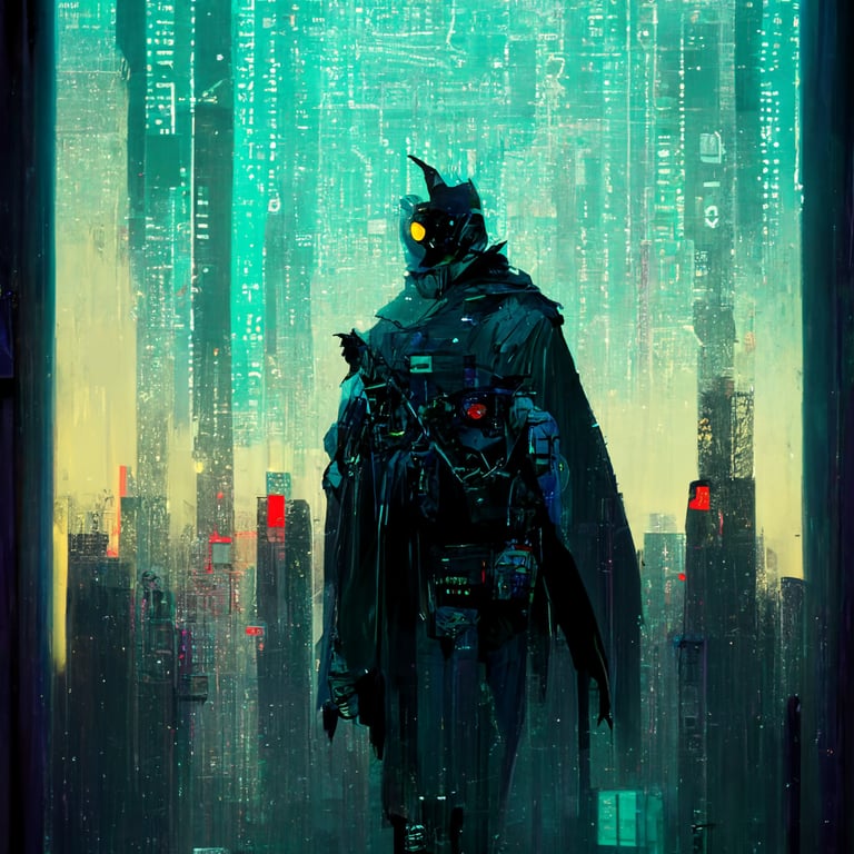 prompthunt: cyberpunk batman