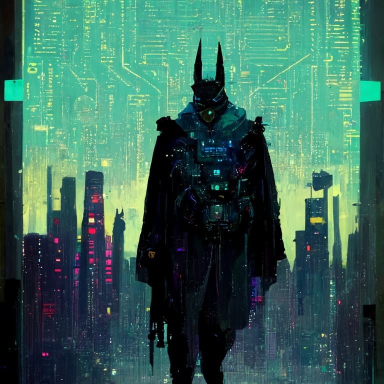 prompthunt: cyberpunk batman