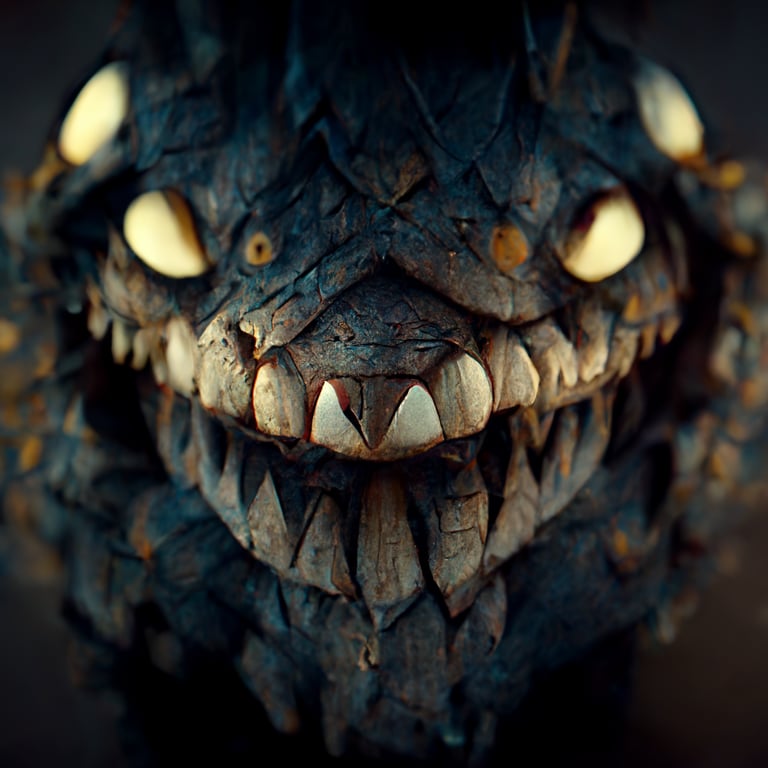 prompthunt: art screaming nightmare creature with long sharp teeth and  compound eyes, horror game graphics, horror monster design concept art, 4k,  octane render, unreal render, indie video game horror
