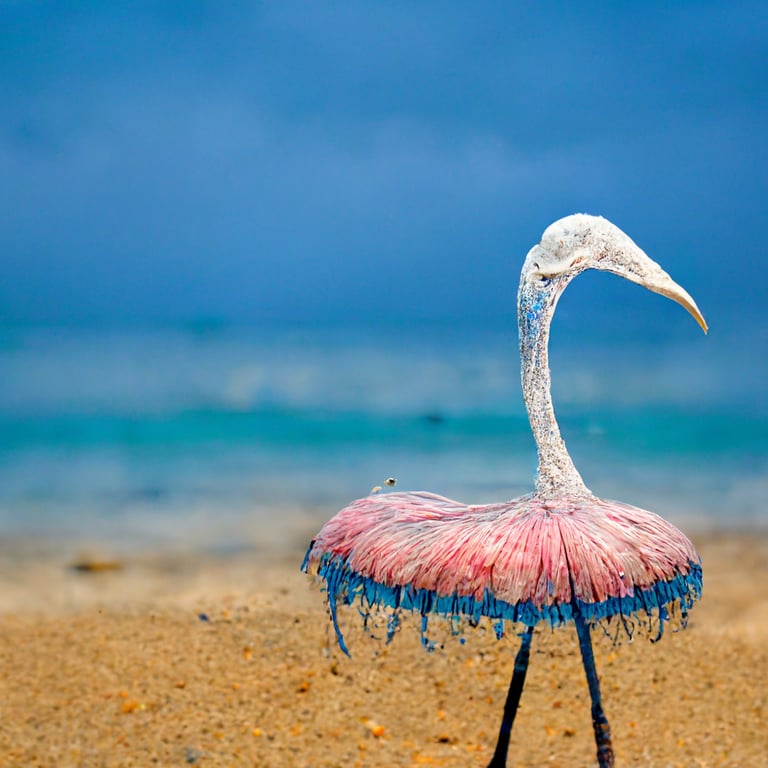 Blue Flamingo