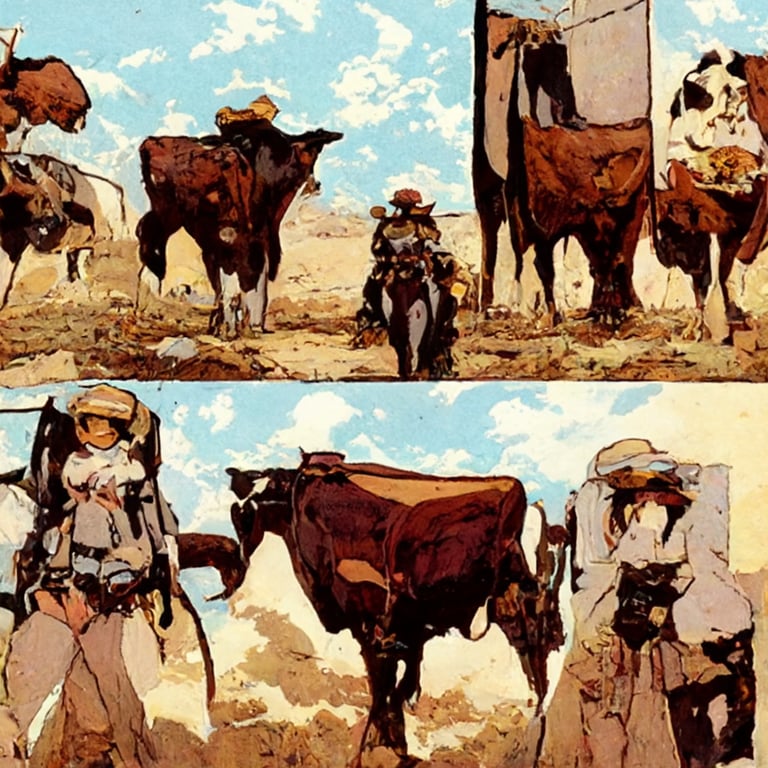 prompthunt: “Masamune Shirow Grease Gal” “Manga Cow Girl” “Manga Style