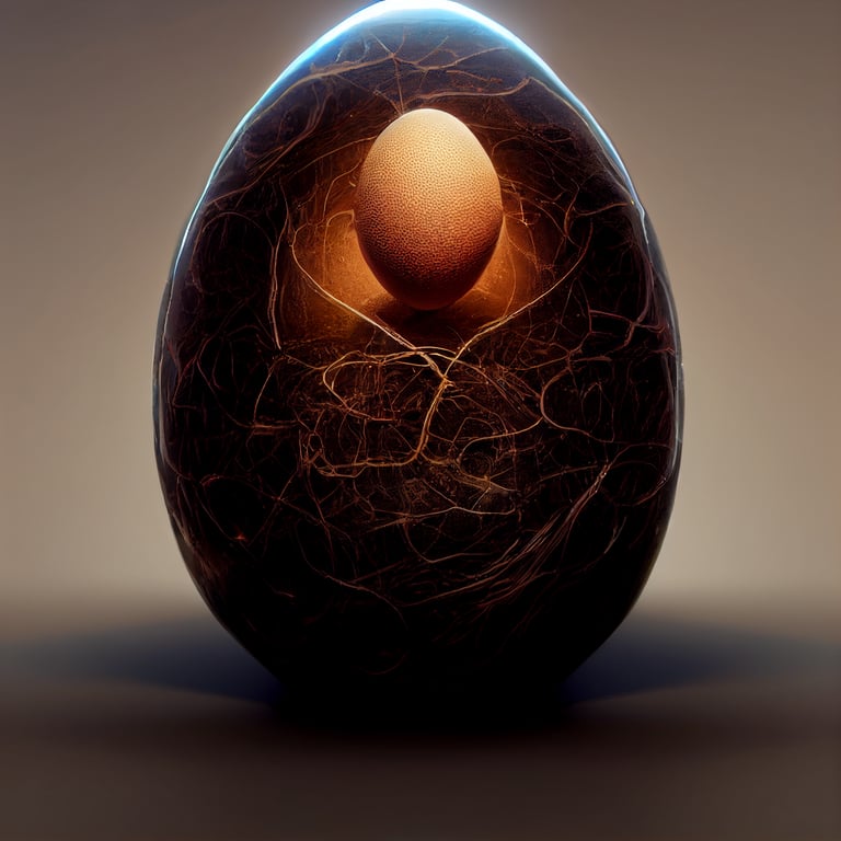 prompthunt: Martiskian Egg - BRAIN A.I. (realistic design, extreme detail,  unreal engine, 16K resolution , amazing details, realistic reflections,  perfectly illuminated, real shadows )