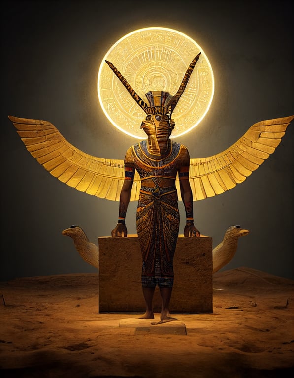 Egyptian Bird God