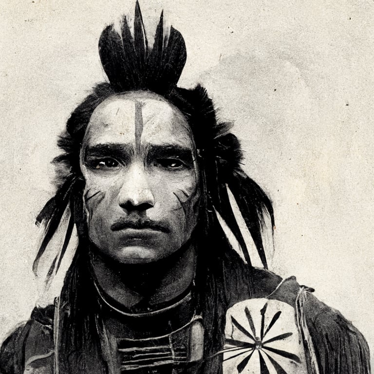 Native American Warrior Face Paint