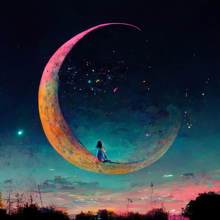 Crescent Moon & Sunset Pan Pastel Lesson