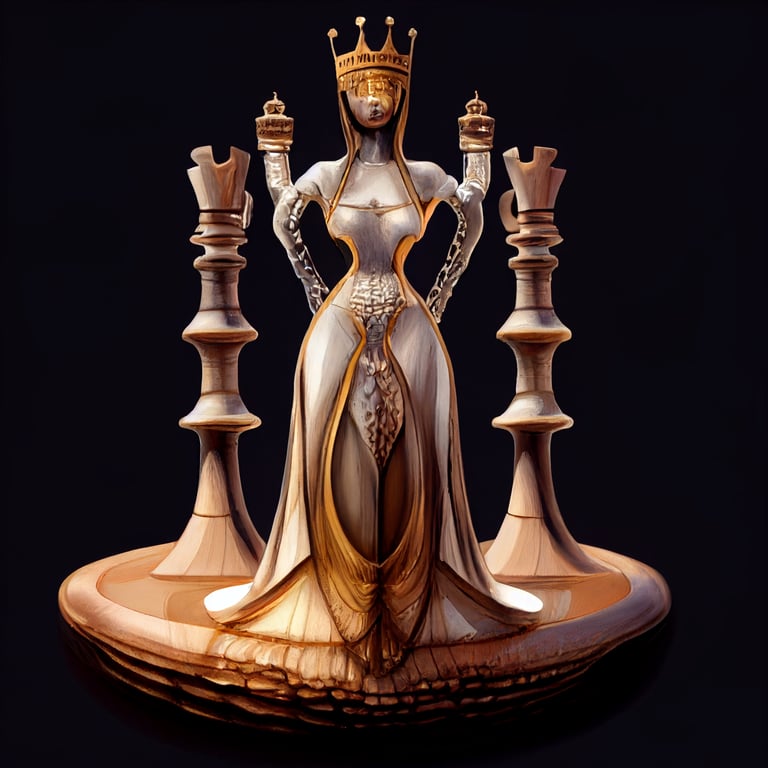 chess piece queen human