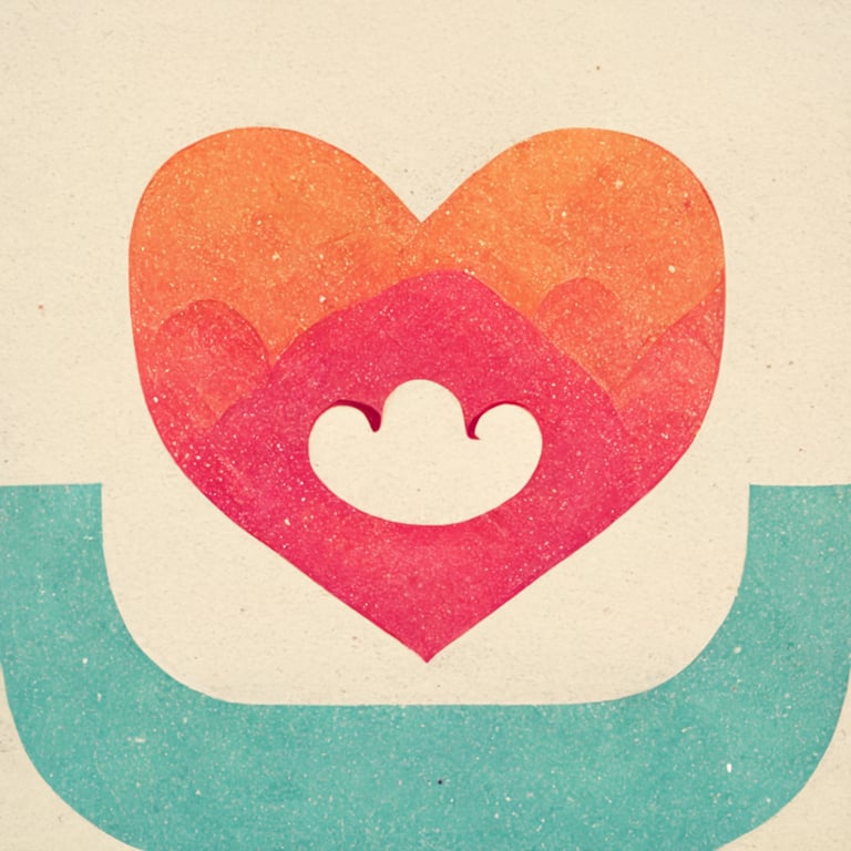 prompthunt: HUG brand logo, dating app, cute