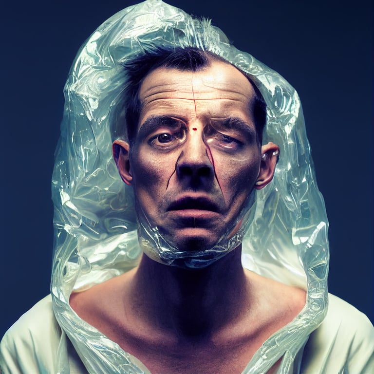 Plastic bag face new arrivals
