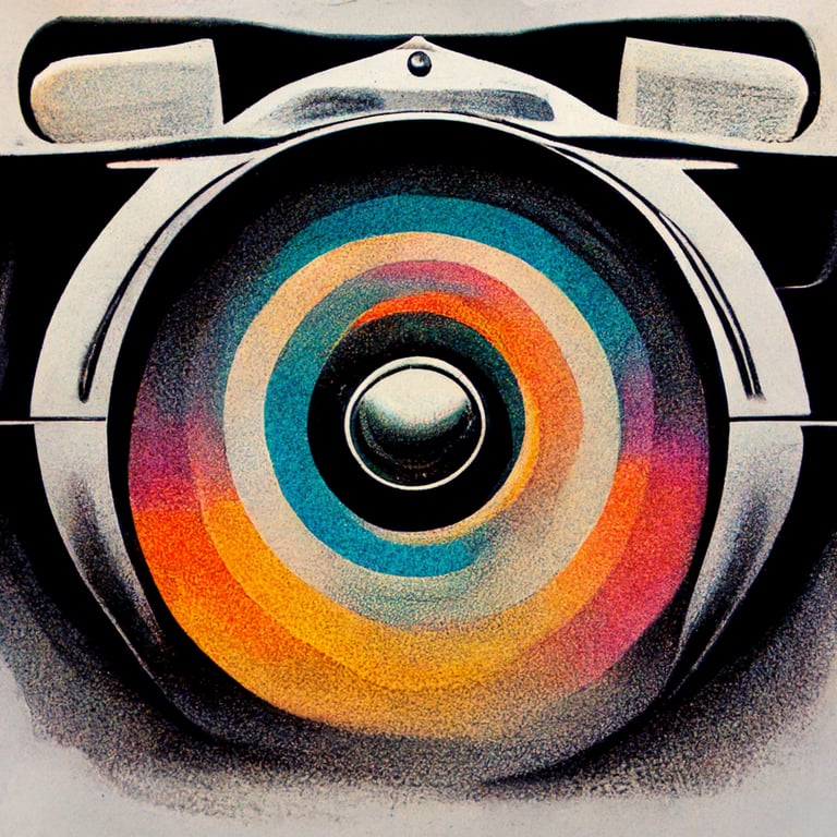 prompthunt: colorful retrofuturistic airbrush illustration of a film ...