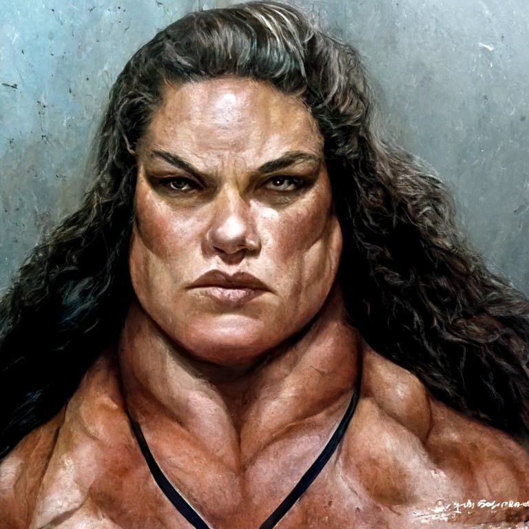 prompthunt bodyguard swag cruel large beautiful butch looking