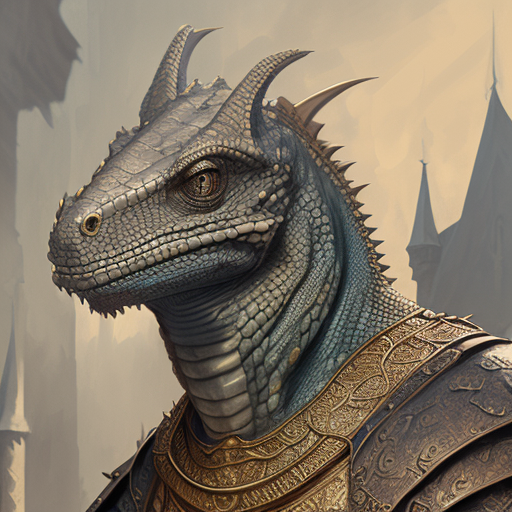 miquaight grey dragonborn, dragon man, lizard, lizard man in medieval