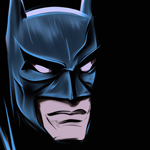 bitfloorsghost: batman, portrait, comic book, illustration, dc comics,  batman the animated series, on a dark background