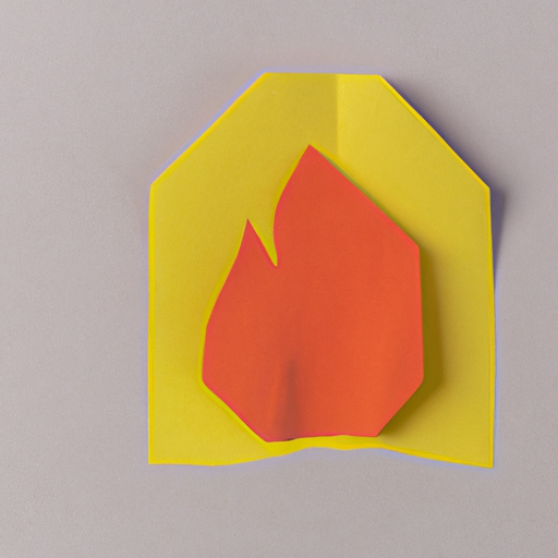 bitfloorsghost a campfire made of construction paper