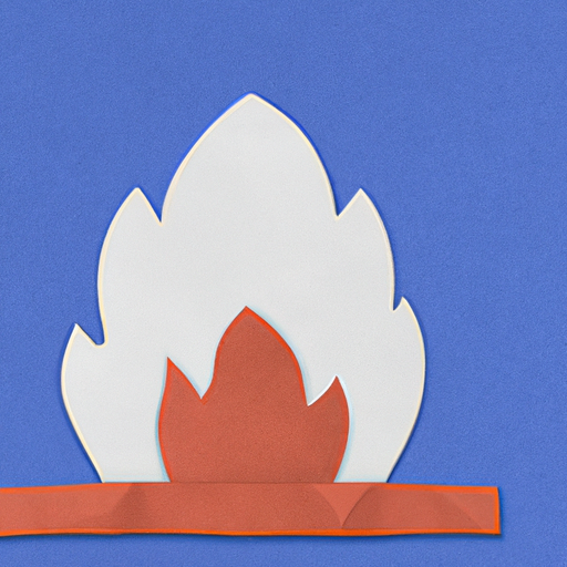 bitfloorsghost a campfire made of construction paper